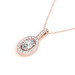 Halo Lab Grown Diamond Pendant 14k