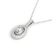 Halo Lab Grown Diamond Pendant 14k