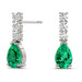 Earring Color Pear Lab Grown Diamond 14K Earring Color Pear Lab Grown Diamond 14K