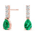 Earring Color Pear Lab Grown Diamond 14K Earring Color Pear Lab Grown Diamond 14K