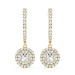 14k Gold Halo Earrings labgron diamond 14k Gold Halo Earrings labgron diamond