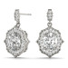 SCALLOPED OV HALO EARRINGS LABGROWN DIAMOND 14K GOLD