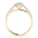 Halo Oval Labgrown Diamond Ring 14k Gold