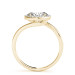 Bezel Lab Grown Diamond  Engagement Ring 14k Gold Bezel Lab Grown Diamond  Engagement Ring 14k Gold