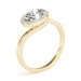 Bezel Lab Grown Diamond  Engagement Ring 14k Gold Bezel Lab Grown Diamond  Engagement Ring 14k Gold