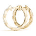14K Gold Hoop Earrings Labgrown Diamond