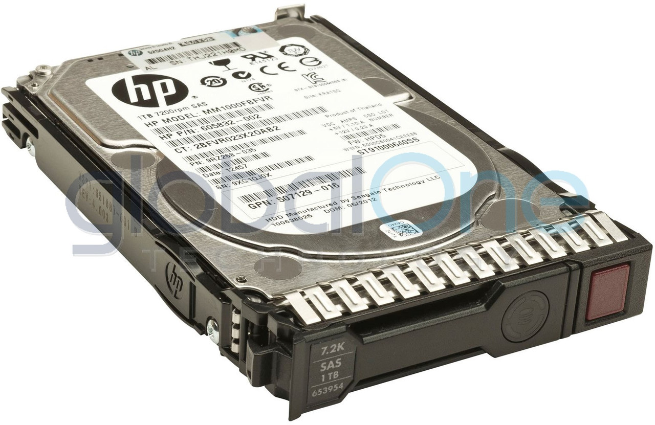 653954-001 | HPE 1TB 6G SAS 7.2K Hard Drive for Servers - Free
