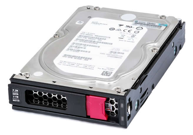 HPE 2TB SATA 6G 7.2K LFF LP DS HDD (862132-001) for Gen10