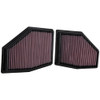 33-3155 K&N Replacement Air Filter (2 Per Box)