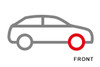 USR1386 EBC USR Series Fine Slotted Brake Discs (PAIR) (FRONT)