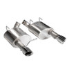 14316 Corsa Sport 3.0" Axle-Back Exhaust w/ 4.0" Single Polished Tips - Ford Mustang GT & Mustang Boss 302 5.0L V8 2011-2014