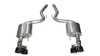 21041BLK Corsa Touring 3.0" Axle-Back Exhaust w/ 4.0" Twin Black Tips - Ford Mustang GT 5.0L V8 2018-2023