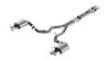 140963 Borla ATAK Cat-Back Exhaust System (3.0" Pipe Diameter & 4.0" Dual Round Rolled Angle-Cut Long Chrome Tips) - Ford Mustang GT 5.0L V8 w/ Active Exhaust 2024-2026