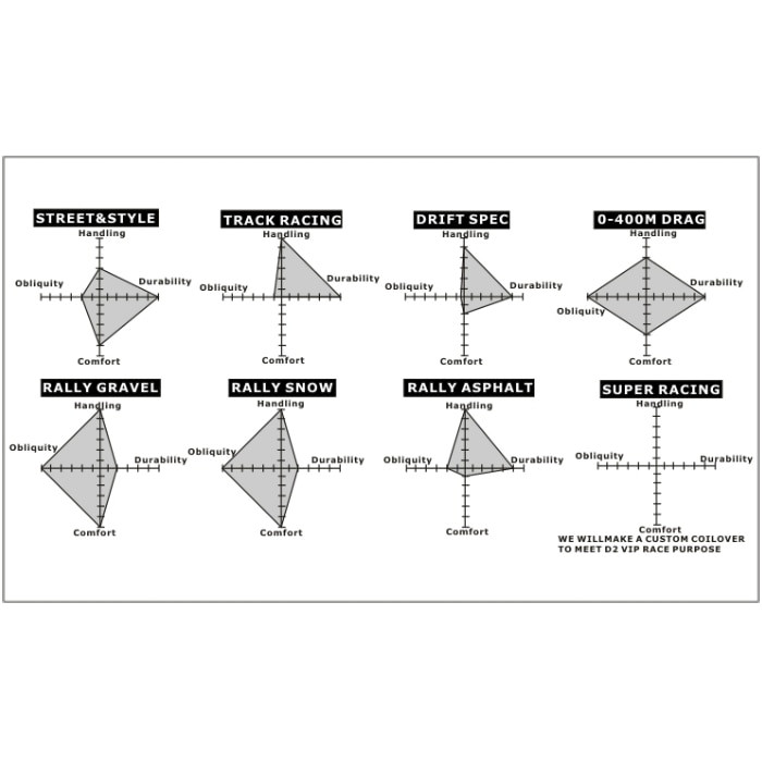 D2 Racing Coilovers Kit - Street Use u2013 Honda Civic EF CRX Twin Cam 