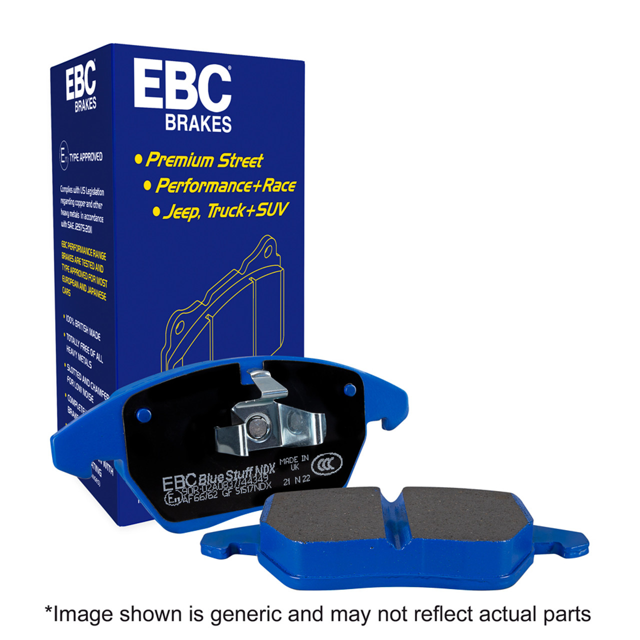 DP52127NDX EBC Brakes Bluestuff NDX Trackday Brake Pads