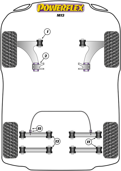 PFR5-1313 Powerflex Rear Lateral Arm Inner Bush