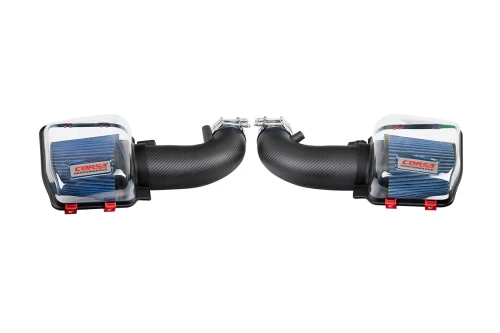 44013MT Corsa Carbon Fiber Closed Box Air Intake w/ MaxFlow 5 Oiled Air Filters - Ford Mustang GT 5.0L V8 & Dark Horse Mustangs 2024+