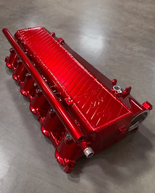 CSF-8200CAR Toyota A90/A91 Supra & BMW G-Series B58 Gen 2 Charge-Air Cooler "Super Manifold" – Candy Apple Red