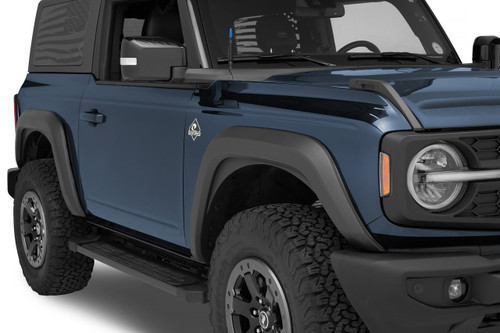 4970001 Bestop Black Off Road Style Fender Flares Set of 4 - 2 Door Ford Bronco 2021-2027