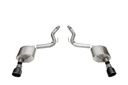 21252BLK Corsa Sport 3.0" Axle-Back Exhaust w/ 4.5" Slash-Cut Single Black Tips - Ford Mustang GT 5.0L V8 2024+
