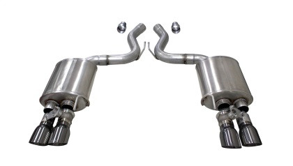 21002GNM Corsa Sport 3.0" Axle-Back Exhaust w/ 4.0" Twin Gunmetal Tips - Ford Mustang GT 5.0L V8 2024+