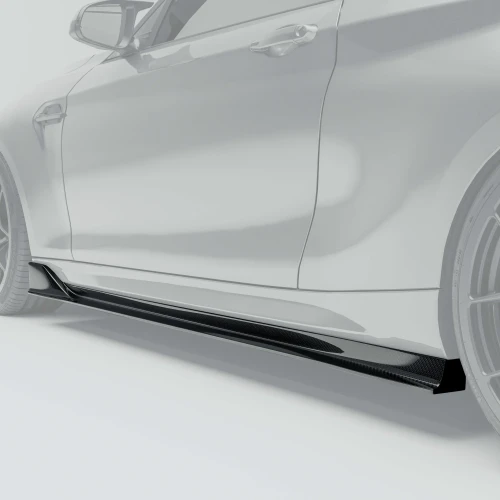 RevoZport Carbon Fiber Side Skirts for BMW M2 F87