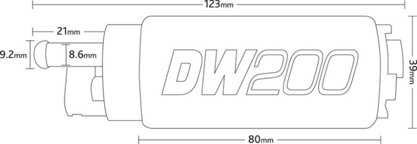 DeatschWerks DW200 Series 255LPH In-Tank Fuel Pump W/ 9-0846 Install Kit