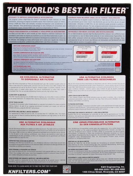 33-2848 K&N Replacement Air Filter