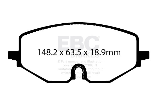 DP42439R EBC Yellowstuff Street and Track Brake Pads (FRONT)