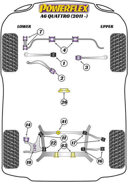 PFF3-726 Powerflex Transmission Mount Insert (Petrol)