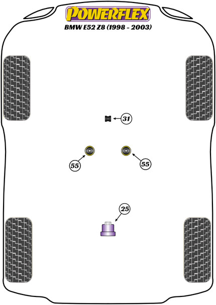 PFF5-4655 Powerflex Transmission Mounting Bush (Fast Road)