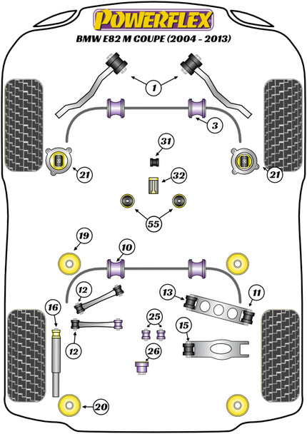 PFF5-4655P Powerflex Transmission Mounting Bush (Track)