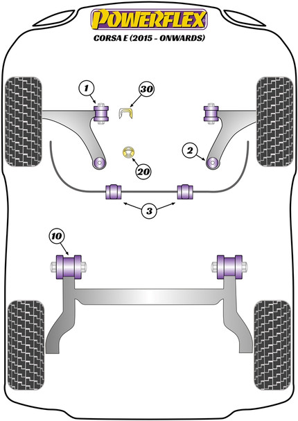 PFF80-1120 Powerflex Lower Rear Engine Mount Insert