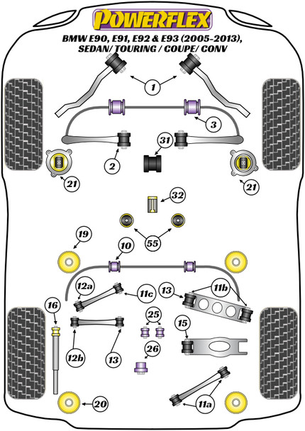 PFR5-419 Powerflex Rear Subframe Front Mounting Insert