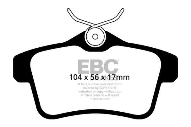 DP22053 EBC Greenstuff 2000 Series Sport Brake Pads (REAR)