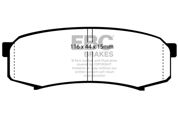 DP6993 EBC 6000 Series Greenstuff Truck and SUV Brakes (REAR)