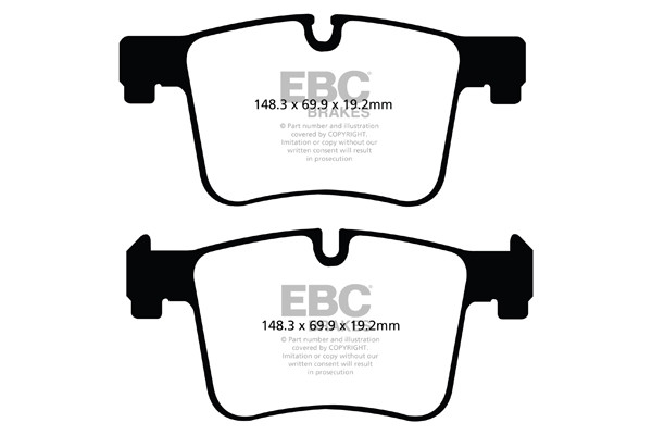 DP62105 EBC 6000 Series Greenstuff Truck and SUV Brakes (FRONT)