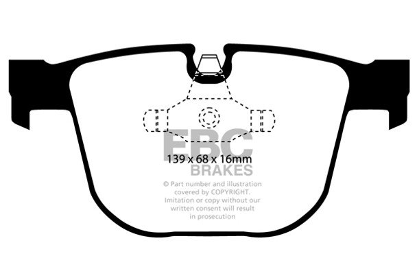 DP61451 EBC 6000 Series Greenstuff Truck and SUV Brakes