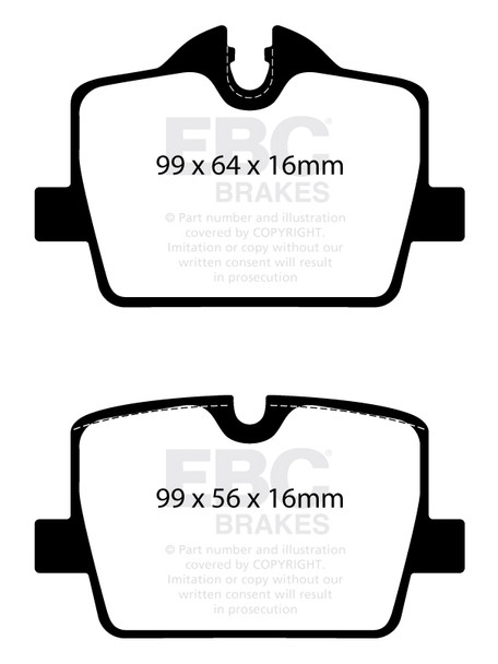 DP22405 EBC Greenstuff 2000 Series Sport Brake Pads (REAR)