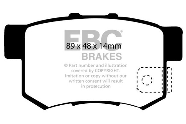 DP21193 EBC Greenstuff 2000 Series Sport Brake Pads (REAR)