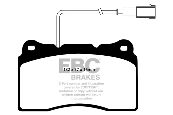 DP51536NDX EBC Brakes Bluestuff NDX Trackday Brake Pads