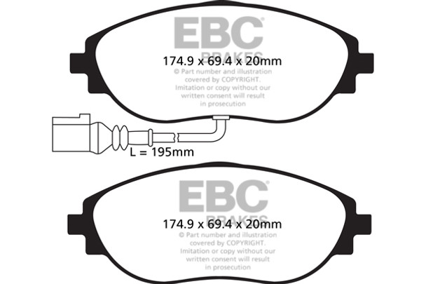 DP52127NDX EBC Brakes Bluestuff NDX Trackday Brake Pads