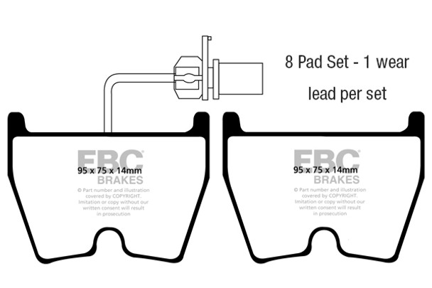 DP51513NDX EBC Brakes Bluestuff NDX Race Brake Pads