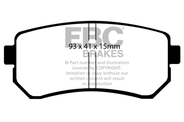 DP1769 EBC Ultimax OEM Replacement Brake Pads (REAR)