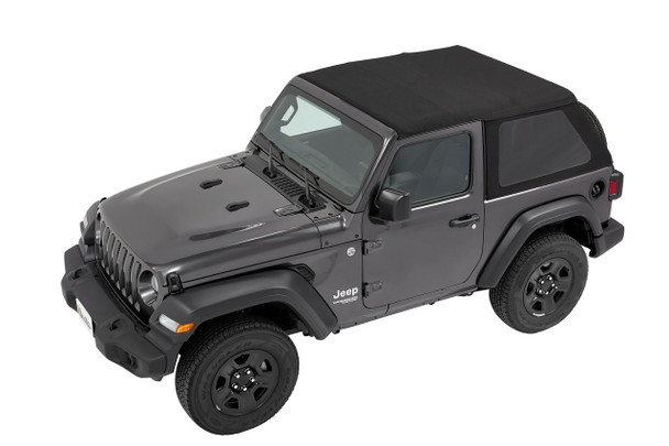 5686235 Bestop Soft Top Trektop Slantback (Black Diamond) - Jeep Wrangler JL 2-Door 2018-2026