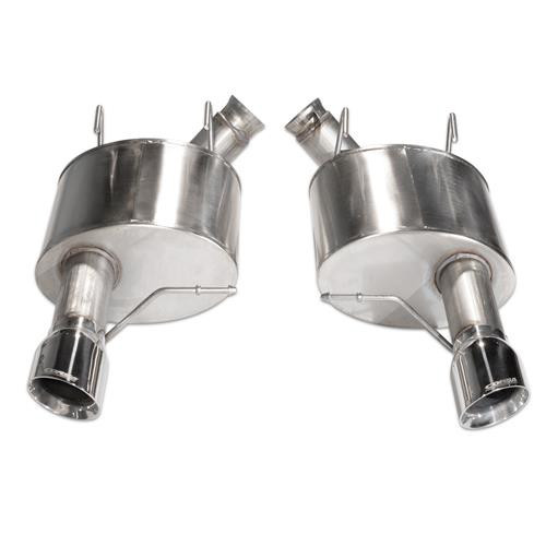 14316 Corsa Sport 3.0" Axle-Back Exhaust w/ 4.0" Single Polished Tips - Ford Mustang GT & Mustang Boss 302 5.0L V8 2011-2014