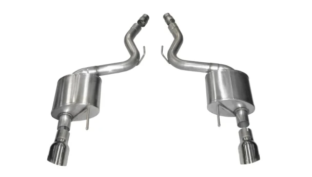 14326 Corsa Sport 3.0" Axle-Back Exhaust w/ 4.5" Single Polished Tips - Ford Mustang Fastback GT 5.0L V8 2015-2017