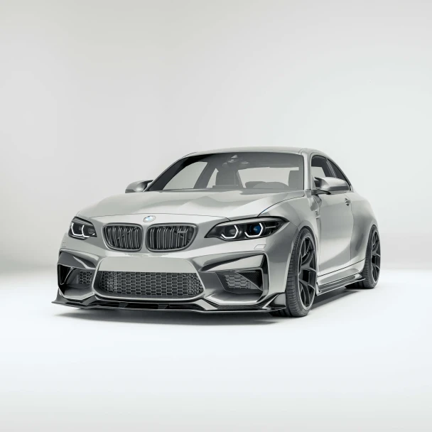 RevoZport Carbon Fiber Front Lip for BMW M2 F87 N55