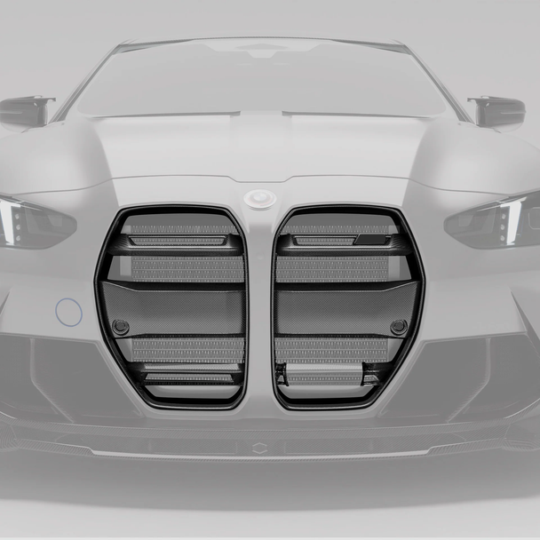 RevoZport Carbon Fiber Front Grill for BMW M3 G80/G81, BMW M4 G82