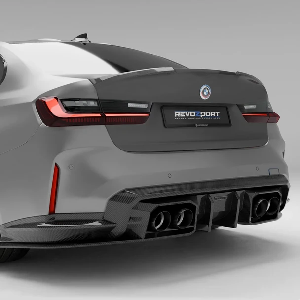 RevoZport Carbon Fiber Trunk Lid for BMW M3 G80